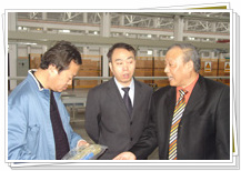 中國紡織報社長遲宗君、副主編張澤華視察我司